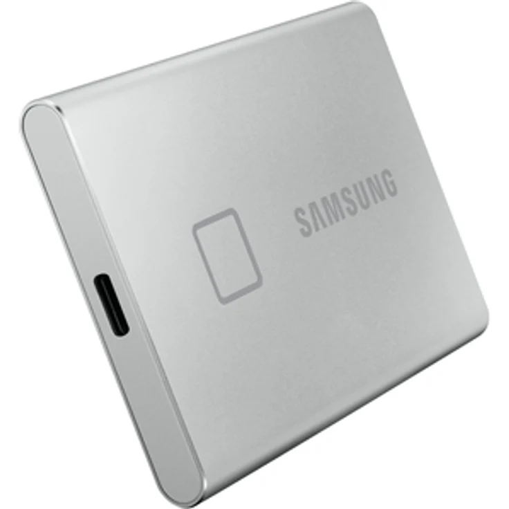 Samsung T7 Touch MU-PC500S - Solid-State-Disk - verschlüsselt - 500 GB - extern (tragbar) - USB 3.2 Gen 2 (USB-C Steckverbinder) - 256-Bit-AES - Silber (MU-PC500S/WW) – Bild 2