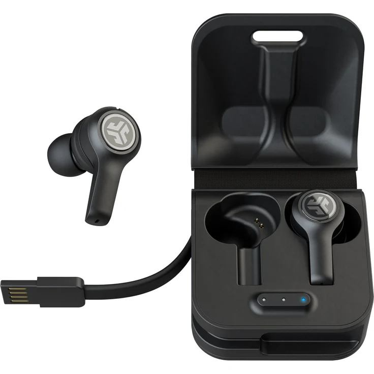 JLab JBuds Air Executive True Wireless In-Ear Kopfhörer mit Bluetooth, geeignet für Sport, schwarz – Bild 3