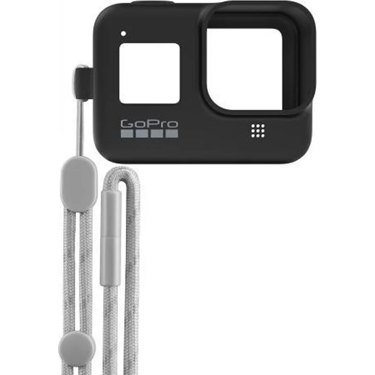 GoPro Hülle + Trageband für HERO8 Black - Blackout (Offizielles GoPro Zubehör) Schwarz
