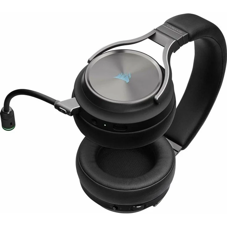 Corsair Virtuoso RGB Wireless SE High-Fidelity Gaming Headset (Slipstream Technologie, 7.1 Surround Sound, iCUE RGB, für PC, Xbox One, PS4, Switch und Mobilgeräte) Gunmetal – Bild 6