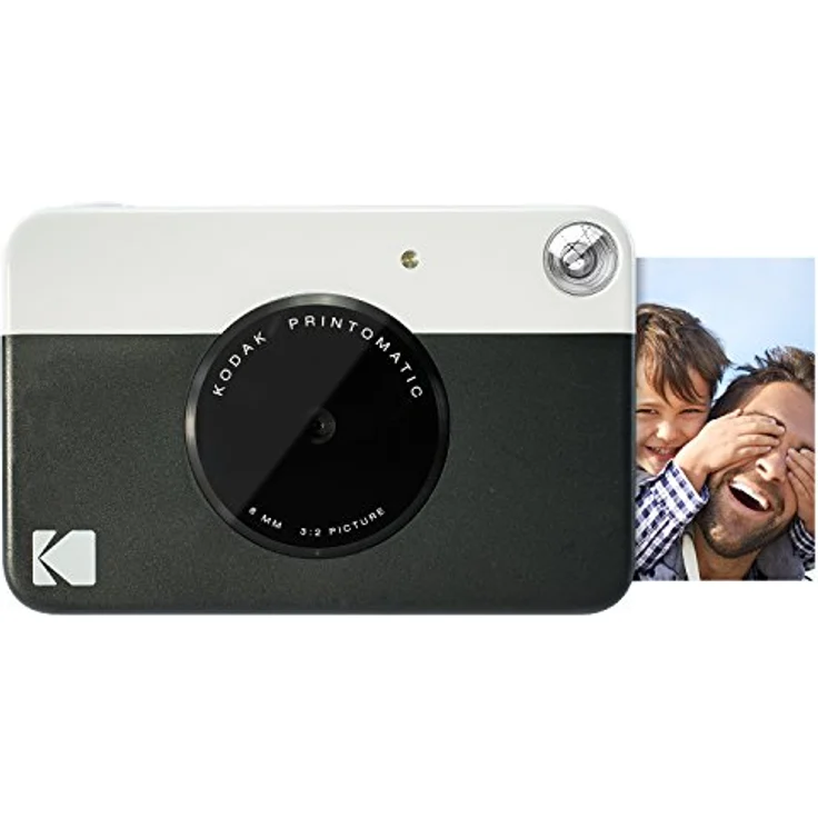 Kodak PRINTOMATIC Digitale Sofortbildkamera, Vollfarbdrucke auf Zink 2x3-Fotopapier mit Sticky-Back-Funktion - Drucken Sie Memories Sofort (Schwarz) – Bild 1