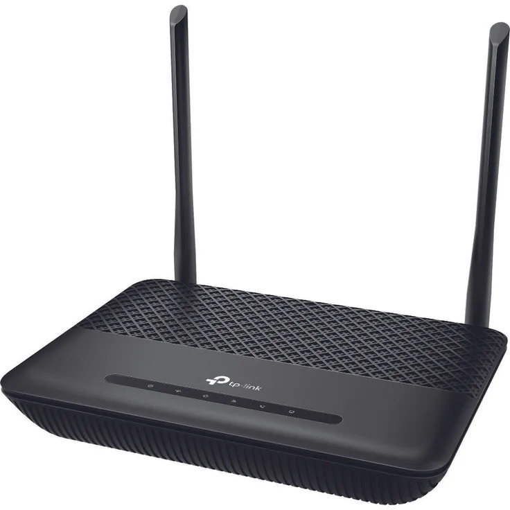 TP-Link TD-W9960v WLAN Telefonie VDSL DSL Modem Router (300 Mbit-s a 2,4GHz, VDSL-Vectoring 100Mbit-s, komp. mit Telekom-1&1-Vodafone-O2, DECT Basis und Mediaserver, nur für Deutschland)schwarz