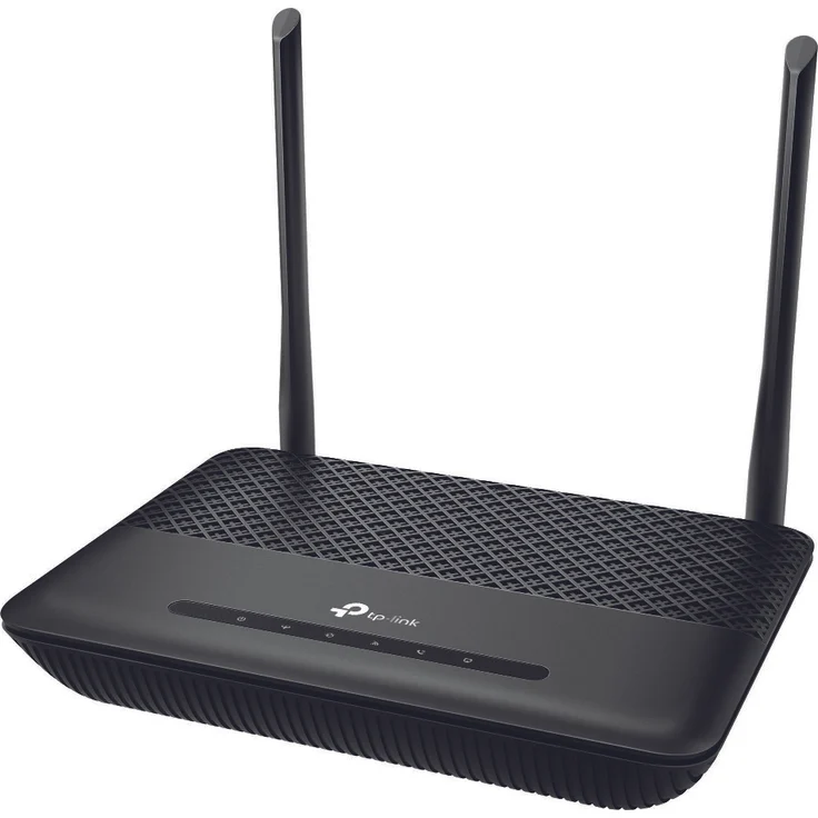 TP-Link TD-W9960v WLAN Telefonie VDSL DSL Modem Router (300 Mbit-s a 2,4GHz, VDSL-Vectoring 100Mbit-s, komp. mit Telekom-1&1-Vodafone-O2, DECT Basis und Mediaserver, nur für Deutschland)schwarz – Bild 1