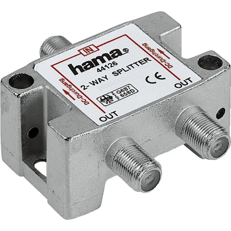 Hama SAT-Verteiler, 2fach, voll geschirmt