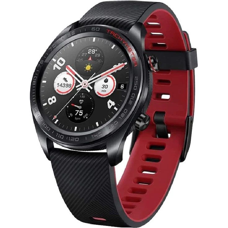 Honor Watch Meteorite Smartwatch GPS, Unisex, 42,8mm, Black/Red – Bild 2