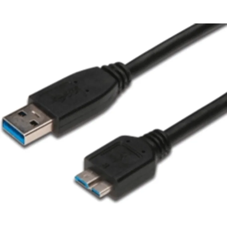 ASSMANN SuperSpeed USB 3.0 Kabel, USB A Stecker Micro USB B-Stecker, Cu AWG 28, 2x geschirmt, dl. 1.0m (AK-300116-010-S)