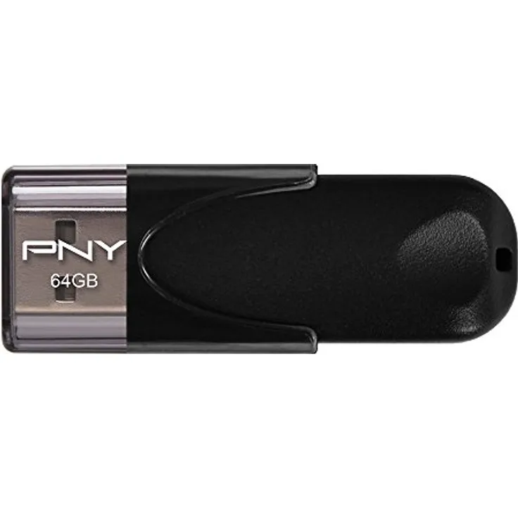 PNY Attaché 4 USB-2.0-Stick 64GB schwarz