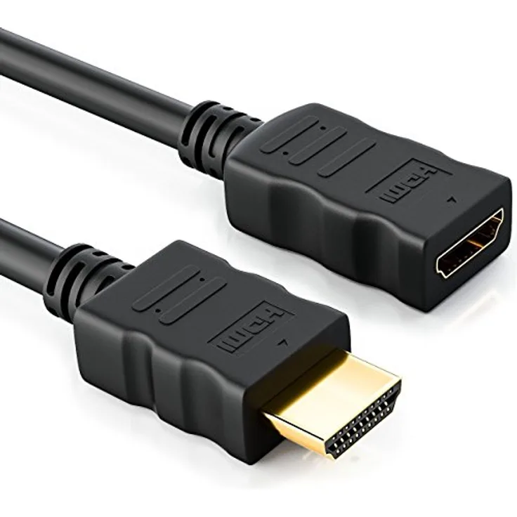 deleyCON 5m HDMI Verlängerung Kabel - kompatibel zu HDMI 2.0a/b/1.4a - UHD / 4K / HDR / 3D / 1080p / 2160p / ARC - High Speed mit Ethernet