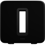 Sonos Sub 3. Generation schwarz Leistungsstarker WLAN Subwoofer für dynamische & tiefe Bässe für alle Sonos Speaker Eleganter Multiroom Subwoofer für erstklassigen Sound Subwoofer schwarz