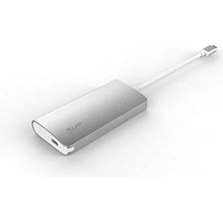 LMP Hub Video 5-Port USB-c mit HDMI, USB 3.0 und USB-c – Silber