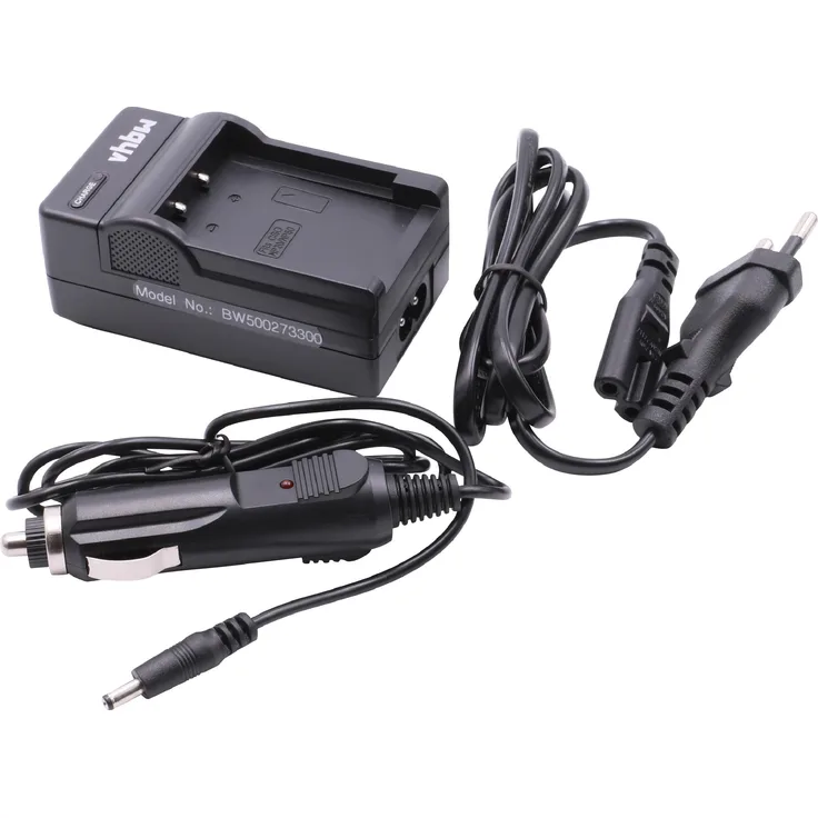 vhbw LADEGERÄT LADEKABEL NETZTEIL inkl. KFZ-LADER passend für CASIO AKKU NP-20 NP20