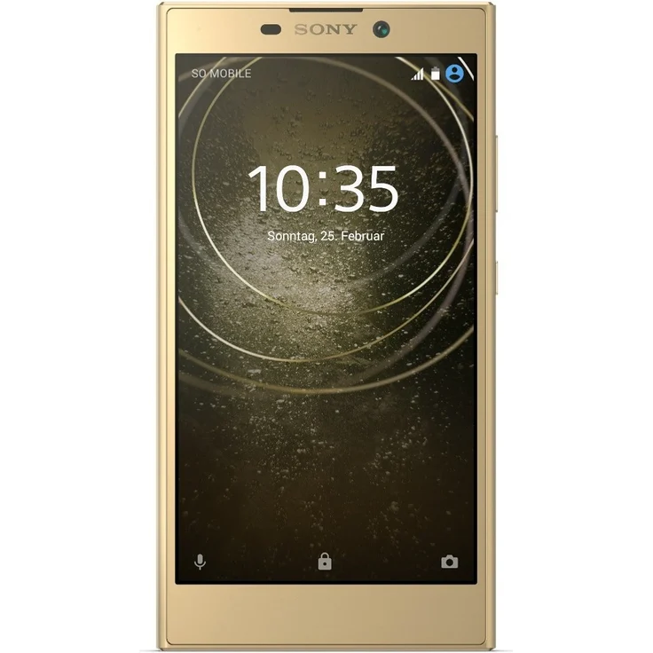 Sony Xperia L2 Smartphone 13,97cm (5,5 Zoll) LCD-Display, 32GB interner Speicher, 3GB RAM, Dual-SIM, Android, Gold – Bild 1