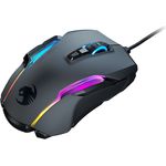 Roccat Kone AIMO Gaming Maus (hohe Präzision, Optischer Owl-Eye Sensor (100 bis 16.000 Dpi), RGB AIMO LED Beleuchtung, 23 programmierbare Tasten, Designt in Deutschland, USB), schwarz(remastered)