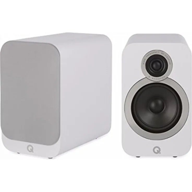 Q Acoustics 3020i Lautsprecherboxen, Weiß, QA3528 Regallautsprecher - 25 Watt - weiß