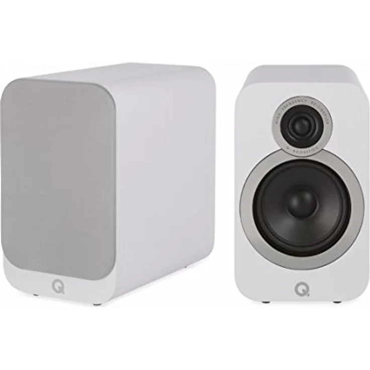 Q Acoustics 3020i Lautsprecherboxen, Weiß, QA3528 Regallautsprecher - 25 Watt - weiß – Bild 1