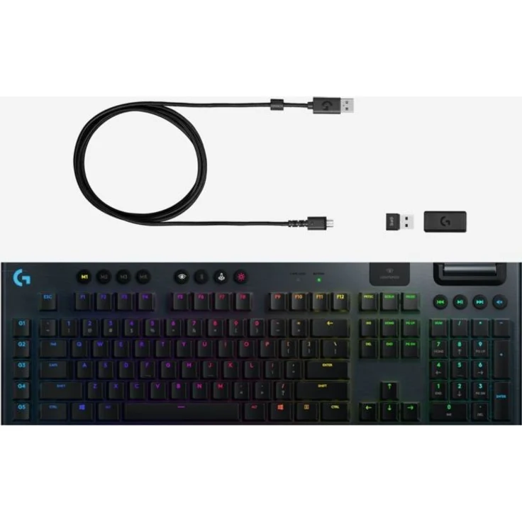 Logitech Gaming G915 - Tastatur - backlit - USB, Bluetooth, LIGHTSPEED - QWERTZ - Deutsch - GL Linear - Kohle (920-008955) – Bild 2