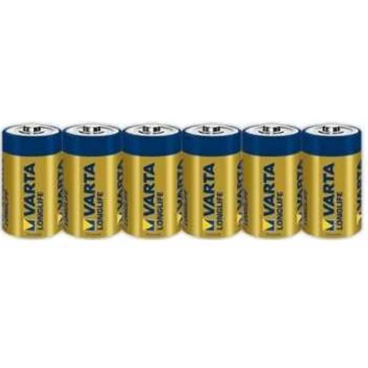 VARTA Longlife Batterie C Baby Alkaline Batterien LR14, 6er Pack