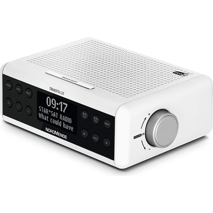 Nordmende Transita 115 Radiowecker mit Wecker, OLED-Display, weiß – Bild 3