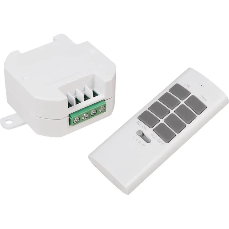 Funk-Schalter Set McPower Comfort Empfänger + Fernbedienung max. 2000W