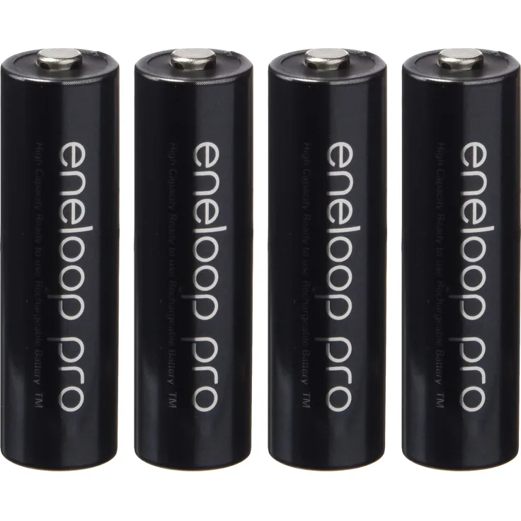 4er Pack Eneloop XX Pro Mignon AA Akkus 2550 mAh (min. 2450 mAh) HR-3UWXB inkl. hochwertiger Kraftmax Akkubox
