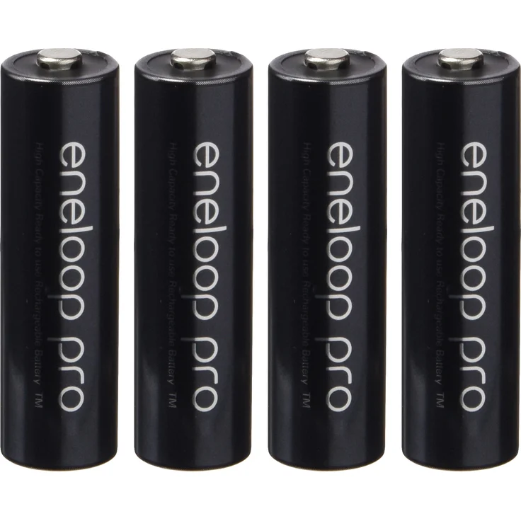 4er Pack Eneloop XX Pro Mignon AA Akkus 2550 mAh (min. 2450 mAh) HR-3UWXB inkl. hochwertiger Kraftmax Akkubox