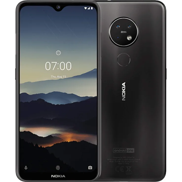Nokia 7.2 Smartphone 16cm (6,3 Zoll) IPS-Display, 64GB interner Speicher, 4GB RAM, Dual-SIM, Android, Charcoal