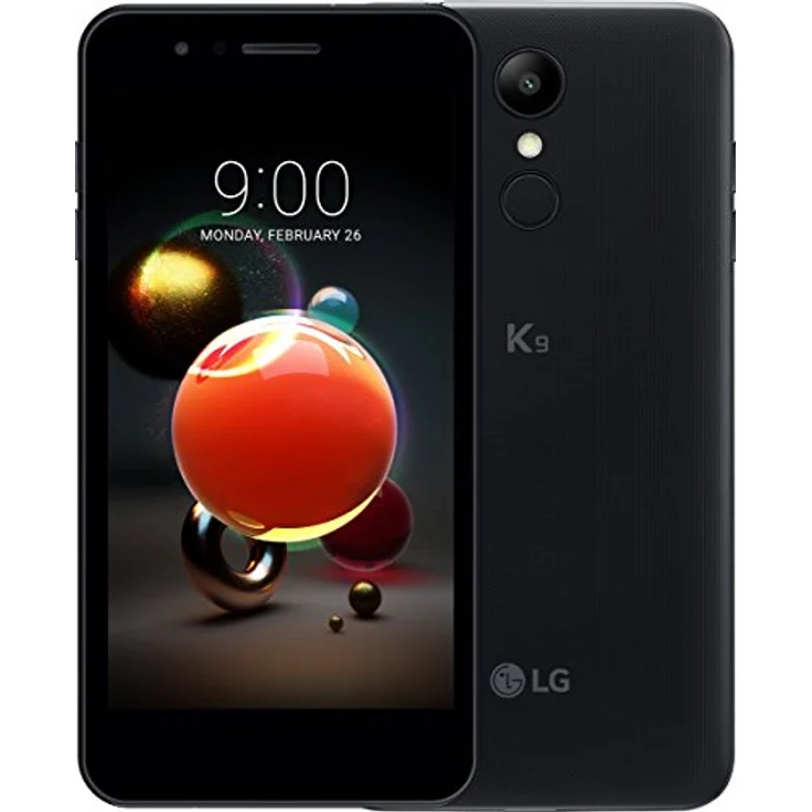 LG K9 Smartphone 12,7cm (5 Zoll) TFT-LCD-Display, 16GB interner Speicher, 2GB RAM, Nano-SIM, Android, Schwarz – Bild 1