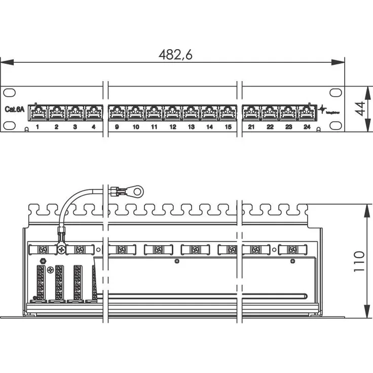 TELEGÄRTNER Patchpanel J02023S0051