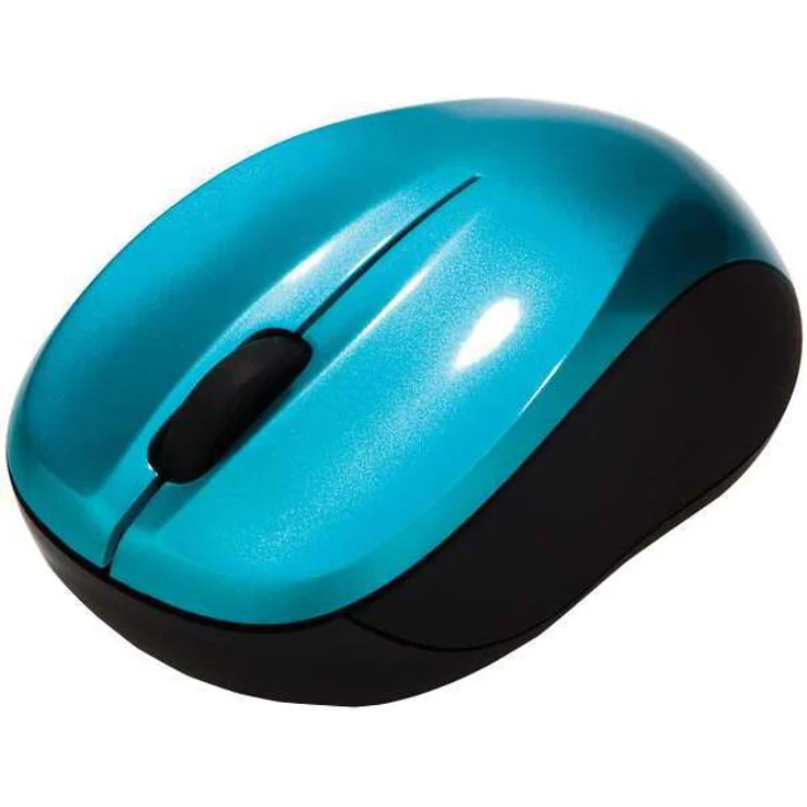 Verbatim GO NANO kabellose Maus - Optische Funkmaus für PC und Mac mit 2.4 GHz, 1600 dpi Auflösung, Nano-Receiver, blau