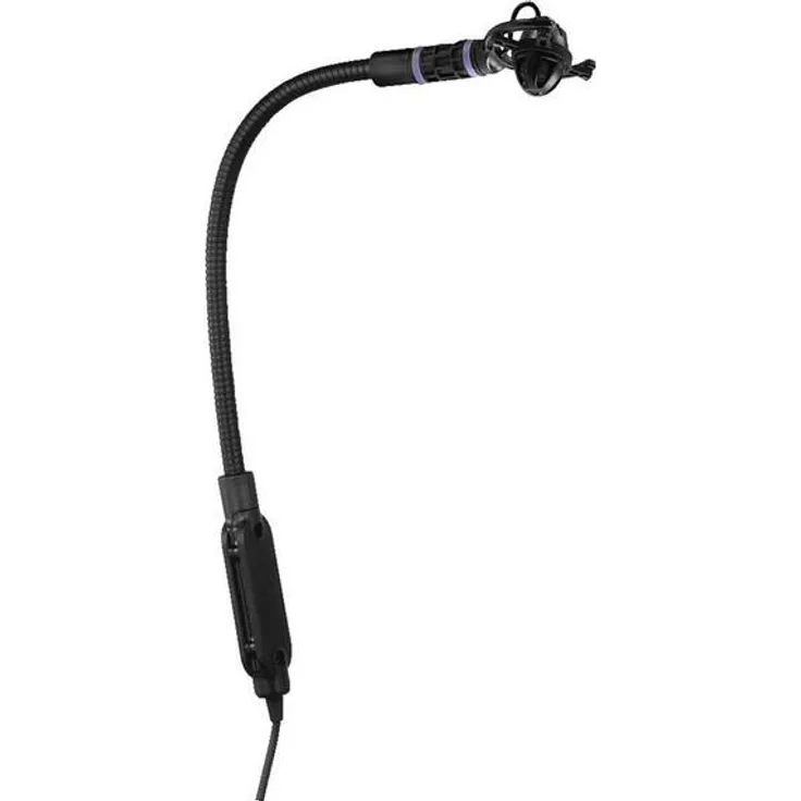 JTS CX-516 Elektret-Instrumentenmikrofon für Abnahme von Akkordeon, Klavier oder Blas-Instrument, Schwanenhals-Mikro mit Supernieren-Charakteristik inkl. Transport-Box und Windschutz, in Schwarz