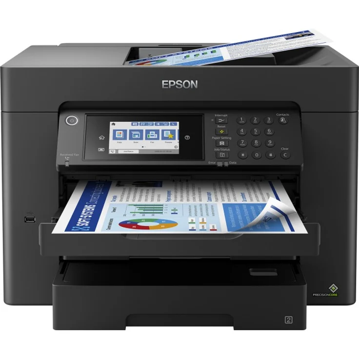 Epson WorkForce WF-7840DTWF 4-in-1 Tintenstrahl-Multifunktionsgerät (Drucker, Scanner, Kopierer, Fax) Auflösung: 4800 x 2400, USB, LAN, Cardreader, WLAN, AirPrint, Mobile Print, NFC, Cloud Print (C11CH67402) – Bild 1