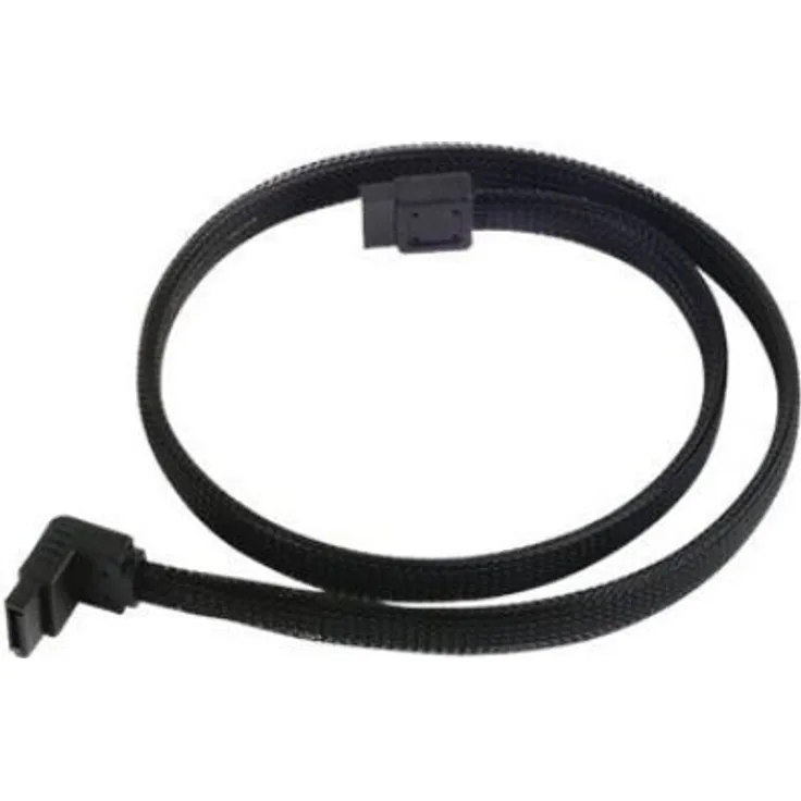 SilverStone CP08 - SATA-Kabel - Serial ATA 150/300/600 - 7-poliges SATA - 7-poliges SATA - 50cm - 90-Grad-Anschluss - Schwarz (SST-CP08)