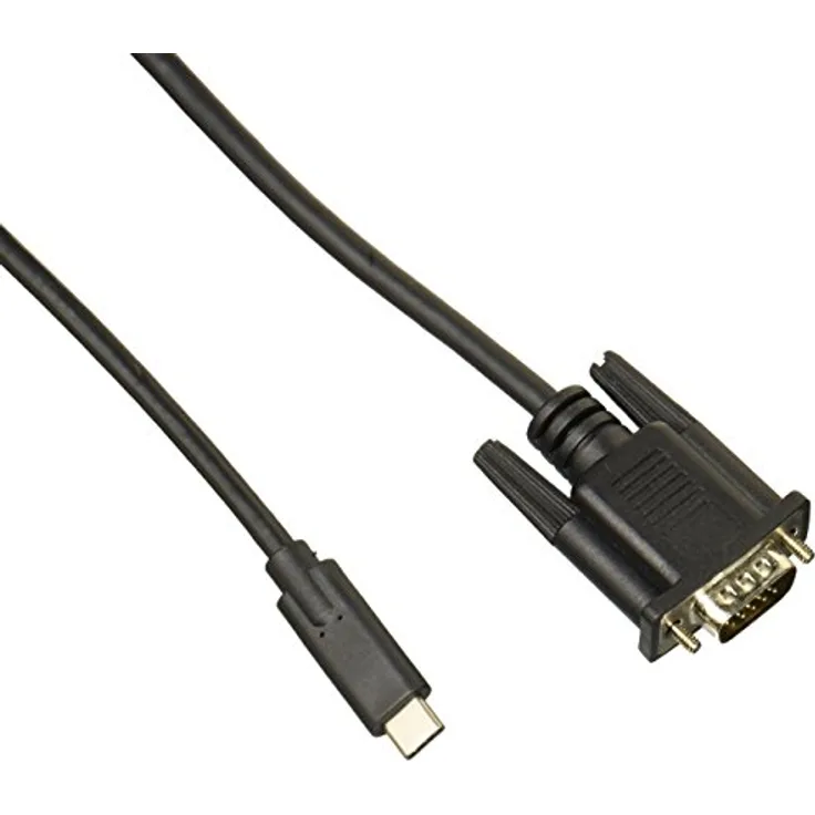 StarTech.com 1m / 3 ft USB C to VGA Cable - 1920 x 1200 - Black - Externer Videoadapter - USB-C - VGA