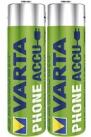 VARTA Recharge Akku Phone Accu AA Mignon Ni-Mh Accu (2er Pack, 1600 mAh)