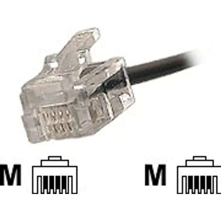 Dexlan Cordon Anschlusskabel RJ11 Noir - 10m