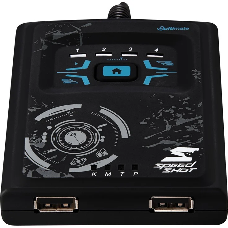 Hama Maus-Tastatur Konverter Speedshot Ultimate (geeignet für Xbox One X, PlayStation 4-SLIM-PRO, Xbox One, PlayStation 3, Xbox 360) schwarz-blau (115477) – Bild 2