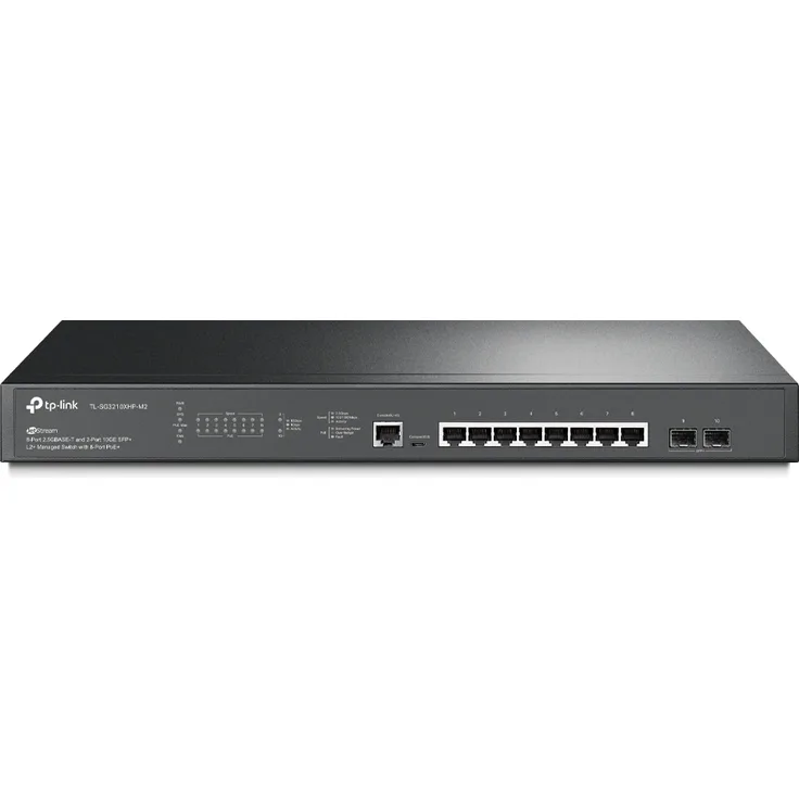 TP-Link TL-SG3210XHP-M2 8-Port 2.5G PoE+ 2x10G SFP Switch, TL-SG3210XHP-M2