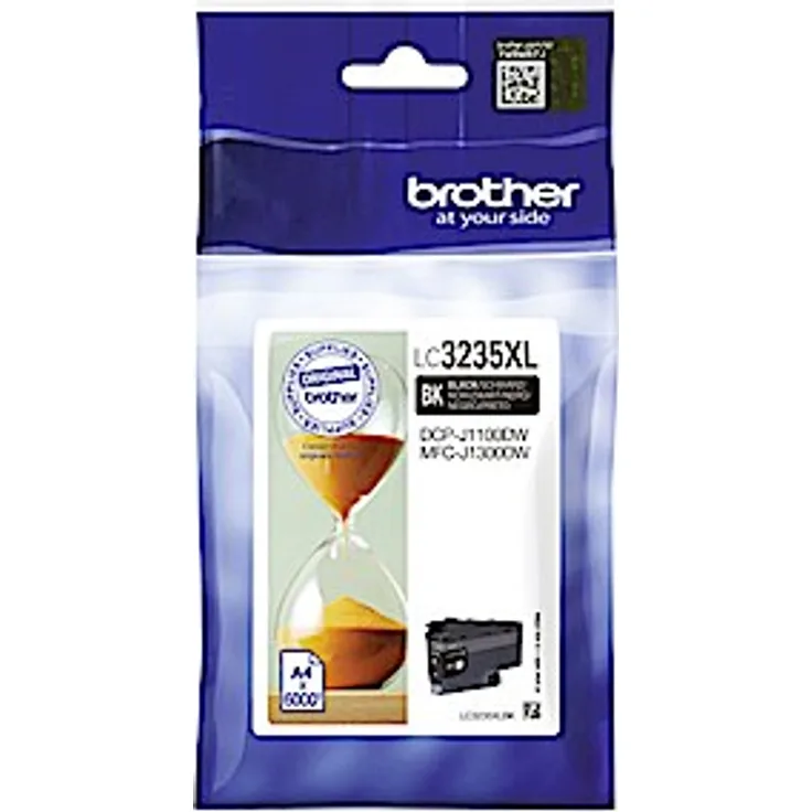 Brother LC3235XLBK passend für MFCJ1300DW Tinte schwarz 6000 Seiten