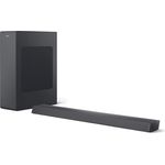 Philips TAB6305/10 2.1 Soundbar mit Subwoofer, kabellos, geeignet für TV, schwarz