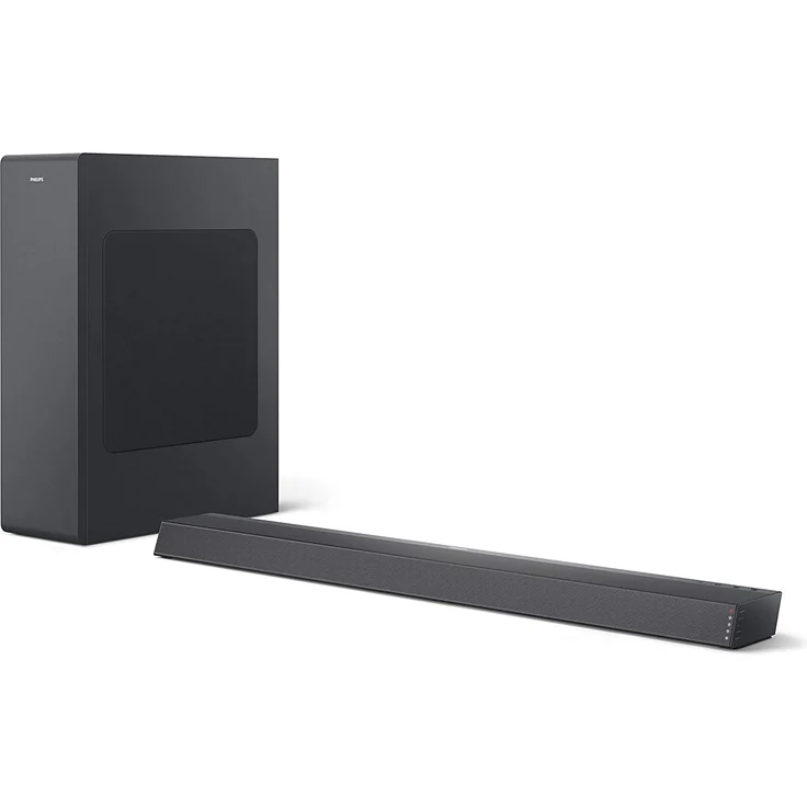 Philips TAB6305/10 2.1 Soundbar mit Subwoofer, kabellos, geeignet für TV, schwarz – Bild 1