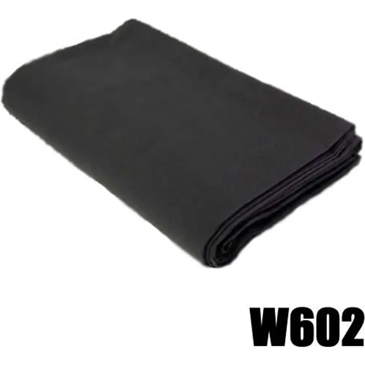 DYNASUN Fotostudio Stoff Hintergrund W602 3x6 mt Schwarz Stoffhintergrund Dicke Baumwolle 140g-sqm