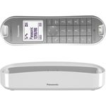 Panasonic KX-TGK320GW Design-Telefon schnurlos mit Anrufbeantworter, analoges Telefon (DECT) in Weiß