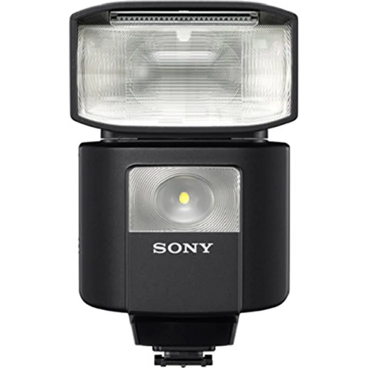 Sony HVL-F45RM externer Blitz mit kabelloser Funksteuerung (drahtlos, LED-Licht für Fotos und Videos) schwarz