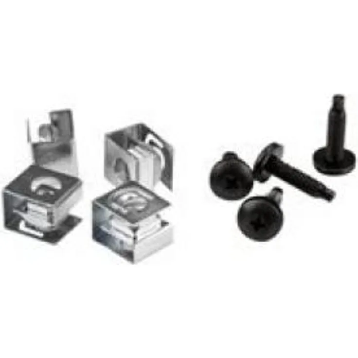 StarTech.com Server Rack Schrauben und Klippmutter - 10-32 - Rackmontage Schrauben und Schnappmuttern - 50 Pack