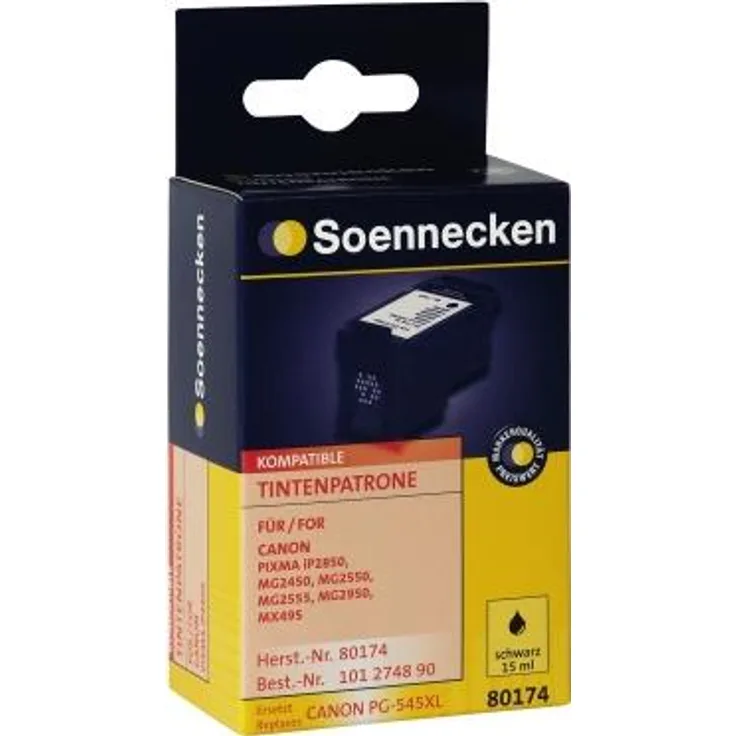Soennecken Tintenpatrone 80174 wie Canon PG545XL schwarz (80174)