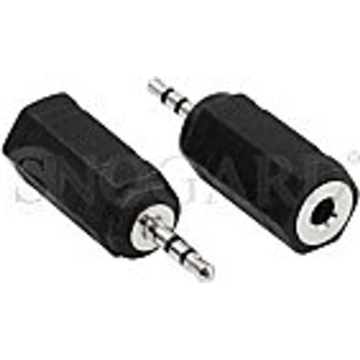 InLine 99308 Audio Adapter, 2,5mm Klinke Stecker zu 3,5mm Buchse, Stereo