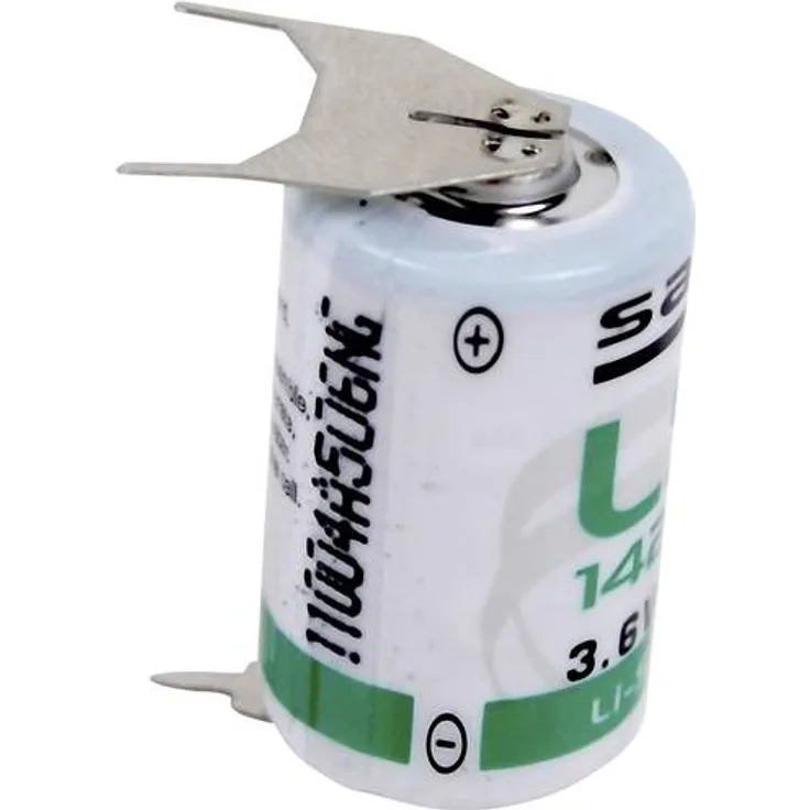 Saft Spezial-Batterie 1/2 AA U-Lötpins Lithium LS 14250 3PF 3.6 V 1200 mAh 1 St.
