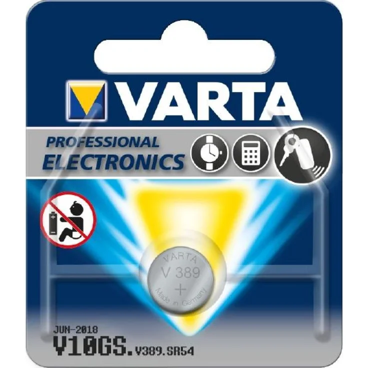 Varta V389 Knopfzelle (V10GS-389 1,55 V, 1er Pack) – Bild 1