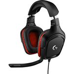 Logitech G332 Gaming-Headset, 50mm Treiber, Rotierende Kunstleder-Ohrmuscheln, 3.5mm Klinke, 6mm Mikrofon mit Flip-Stummschalter, Plattformübergreifend Kompatibel, PC-Mac-Xbox One-PS4-Nintendo Switch