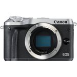Canon EOS M6 Systemkamera (24,2 MP, 7,62cm (3 Zoll) APS-CCMOS-Sensor, DIGIC 7 Bildprozessor, Full-HD, Gehäuse) silber